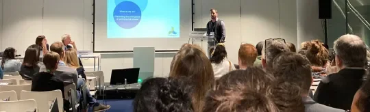 Dr Guillain Mikaty at the annual congress of SFM